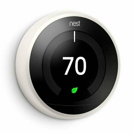 GOOGLE NEST Nest Learning Thermostat, 3rd Generation White T3017US